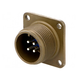 Conector Circular 14S Aliaj Aluminiu Oliv | Electronic-mag.ro | Componente Electronice