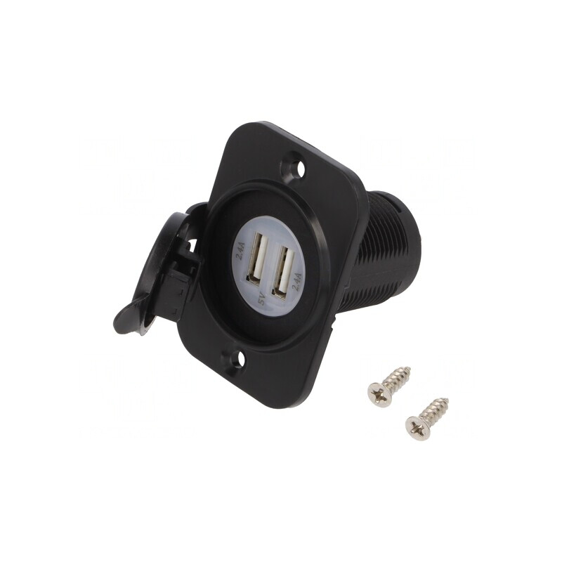 Încărcător Auto USB Dual 5V 2.4A | Electronic-mag.ro | Componente Electronice