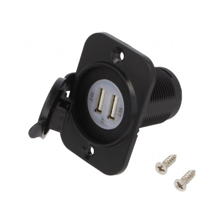 Încărcător Auto USB Dual 5V 2.4A | Electronic-mag.ro | Componente Electronice