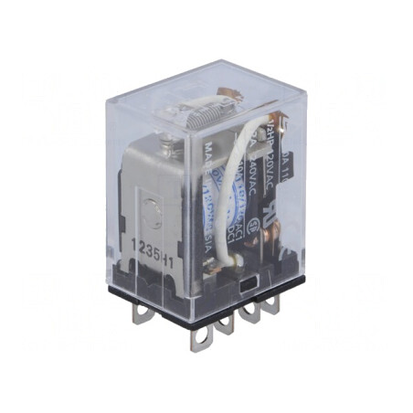 Releu electromagnetic DPDT 120VAC 10A | Electronic-mag.ro | Componente Electronice