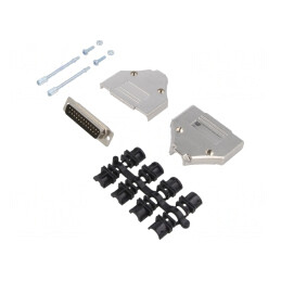 D-Sub 25-Pin Mufă Tată Kit Complet pentru Lipire | Electronic-mag.ro | Componente Electronice