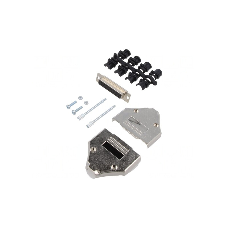 Mufă D-Sub 25 PIN Mamă pe Cablu - Set Complet | Electronic-mag.ro | Componente Electronice