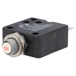 Întrerupător de Supracurent 250VAC 50VDC 5A SPST-NC | Electronic-mag.ro | Componente Electronice