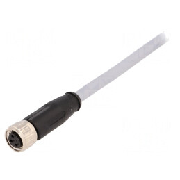 Conector M8 3-PIN Drept cu Cablu 0.5m PVC | Electronic-mag.ro | Componente Electronice