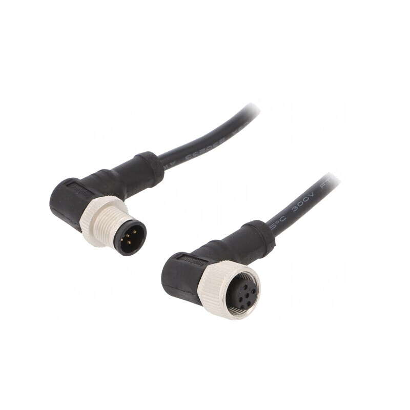 Cablu pentru senzori/automatizări PIN 5 M12-M12 1m | Electronic-mag.ro | Componente Electronice