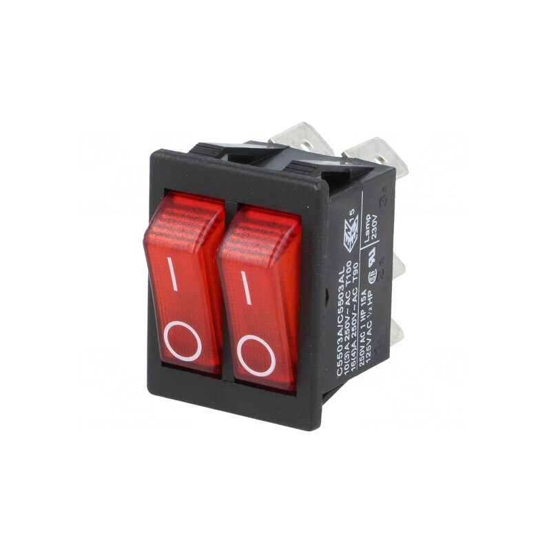 Comutator Basculant ON-OFF 16A 250V Roșu cu Lampă Neon | Electronic-mag.ro | Componente Electronice Comutator Basculant ON-OFF 16A 250V Roșu cu Lampă Neon | Electronic-mag.ro | Componente Electronice