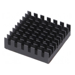 Radiator extrudat cu aripioare BGA negru 32,5x32,5mm | Electronic-mag.ro | Componente Electronice