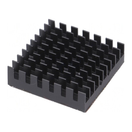 Radiator extrudat cu aripioare BGA negru 32,5x32,5mm | Electronic-mag.ro | Componente Electronice
