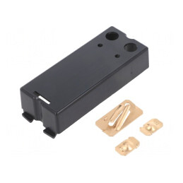 Compartiment baterii negru 31.9mm x 81.4mm | Electronic-mag.ro | Componente Electronice
