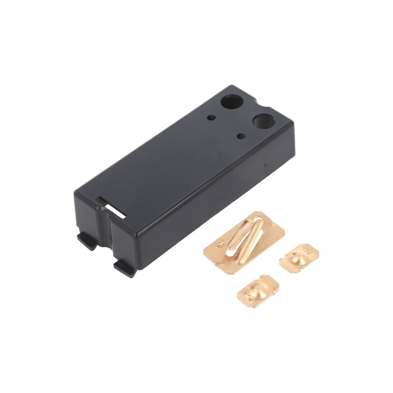 Compartiment baterii negru 31.9mm x 81.4mm | Electronic-mag.ro | Componente Electronice