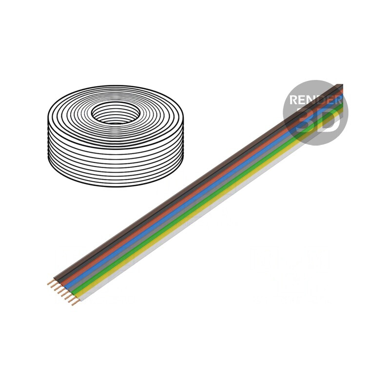 Cablu bandă FBK Toy 8x0,14mm2 Cu PVC 5m 250V | Electronic-mag.ro | Componente Electronice Cablu bandă FBK Toy 8x0,14mm2 Cu PVC 5m 250V | Electronic-mag.ro | Componente Electronice