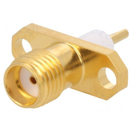 Soclu SMA Mamă Aurit 50Ω PTFE | Electronic-mag.ro | Componente Electronice