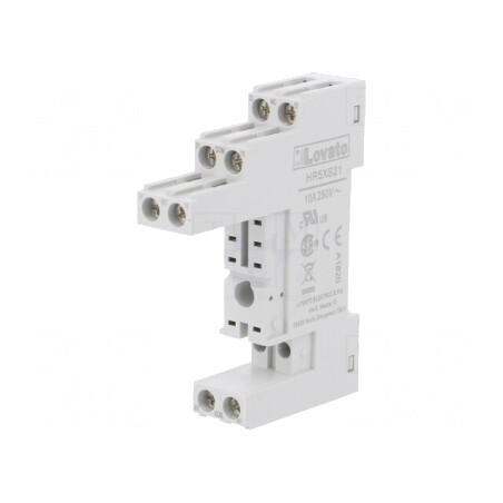 Stativ pentru şină DIN 8 10A 250VAC Serie HR30/HR50 | Electronic-mag.ro | Componente Electronice