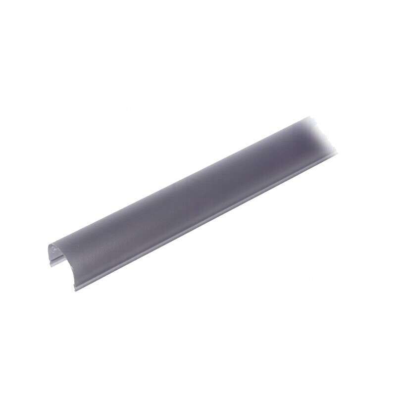 Apărătoare profile LED neagră 1m cu împingere | Electronic-mag.ro | Componente Electronice