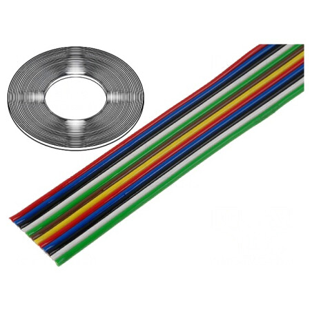 Cablu bandă 12x0,5mm2 neecranat PVC 500V | Electronic-mag.ro | Componente Electronice
