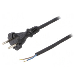 Cablu Electric Negru 5m 2x1mm2 16A | Electronic-mag.ro | Componente Electronice