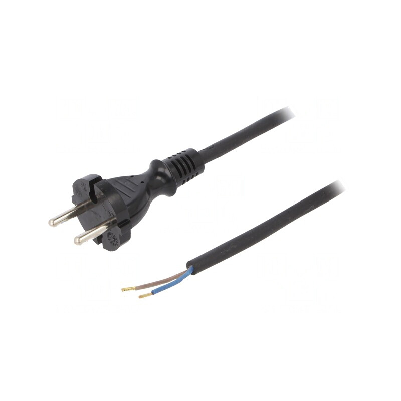 Cablu Electric Negru 5m 2x1mm2 16A | Electronic-mag.ro | Componente Electronice