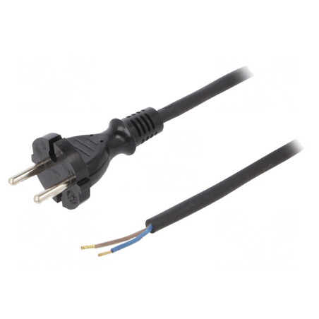 Cablu Electric Negru 5m 2x1mm2 16A | Electronic-mag.ro | Componente Electronice