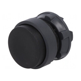 Comutator cu apăsare 22mm negru | Electronic-mag.ro | Componente Electronice