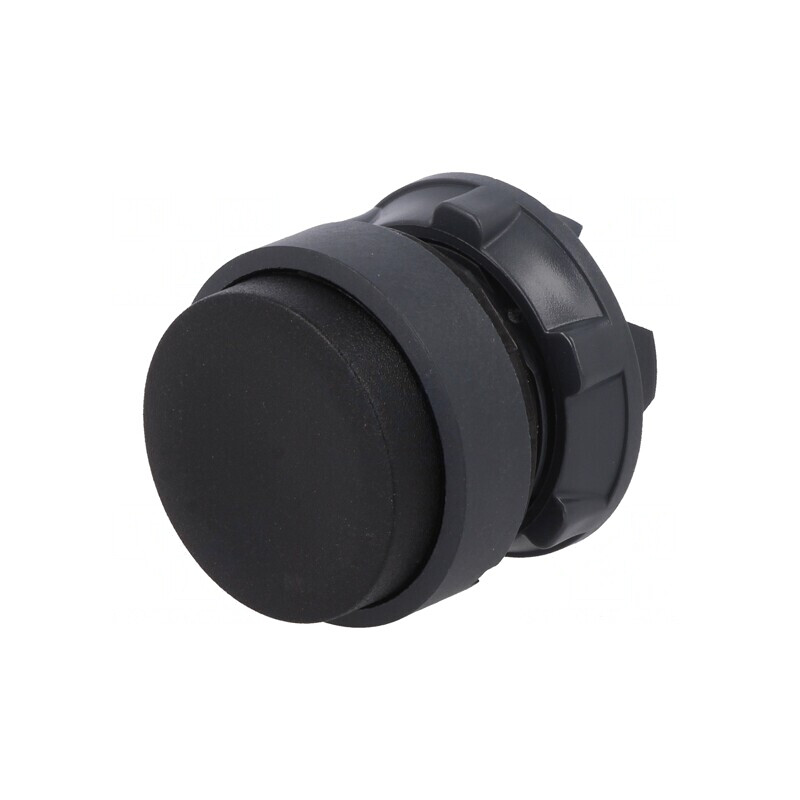 Comutator cu apăsare 22mm negru | Electronic-mag.ro | Componente Electronice
