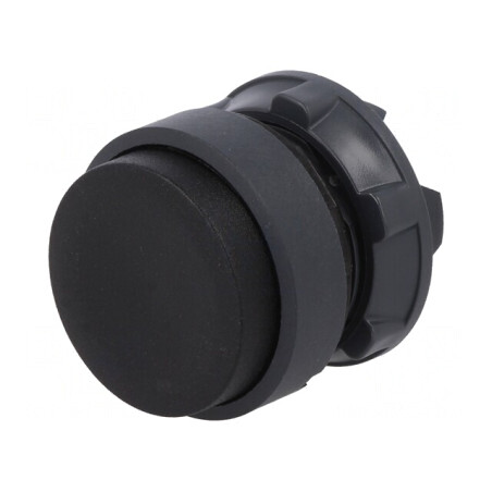 Comutator cu apăsare 22mm negru | Electronic-mag.ro | Componente Electronice