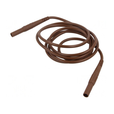 Cablu măsurare 32A mufă banană 4mm maro | Electronic-mag.ro | Componente Electronice