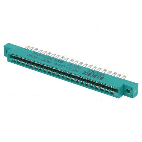 Conector de margine pentru lipire pe cablu aurit | Electronic-mag.ro | Componente Electronice