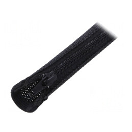 Tresă Poliester Neagră Termorezistentă 1m 20mm | Electronic-mag.ro | Componente Electronice