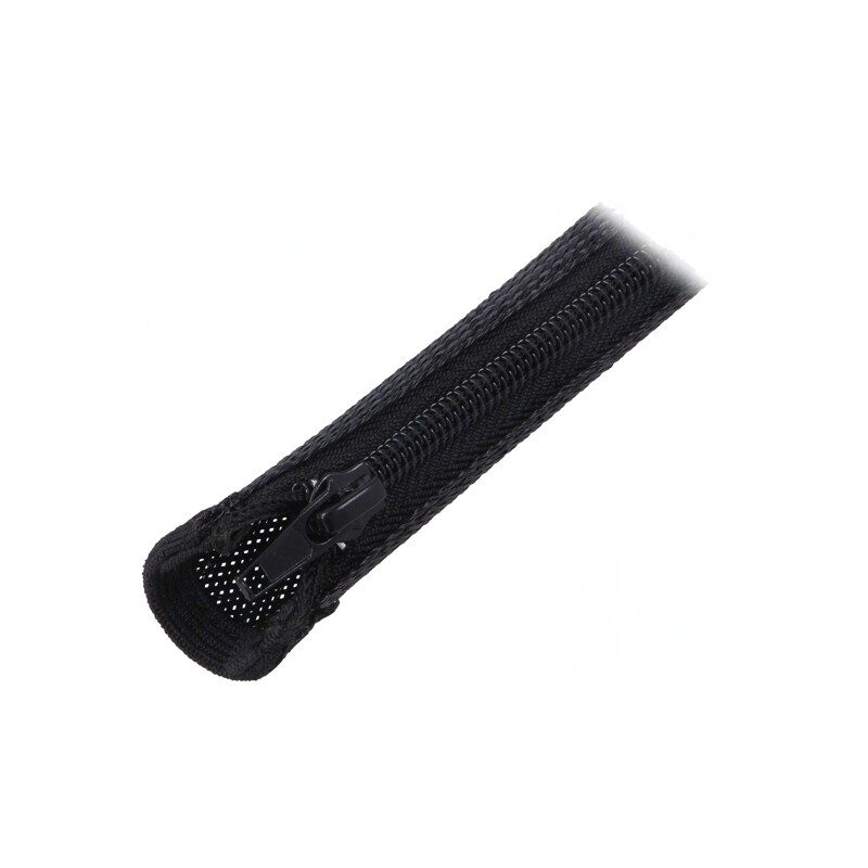 Tresă Poliester Neagră Termorezistentă 1m 20mm | Electronic-mag.ro | Componente Electronice