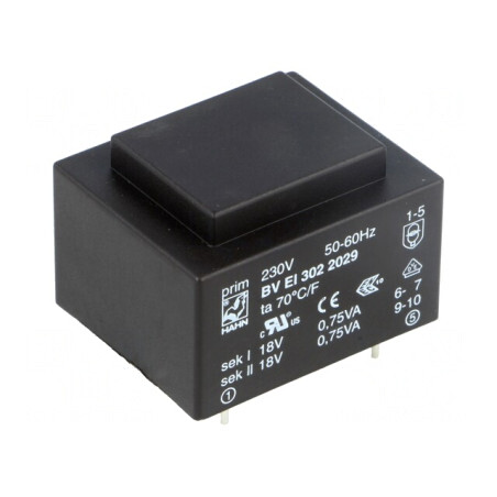 Transformator încapsulat 1,5VA 230V 18V PCB | Electronic-mag.ro | Componente Electronice