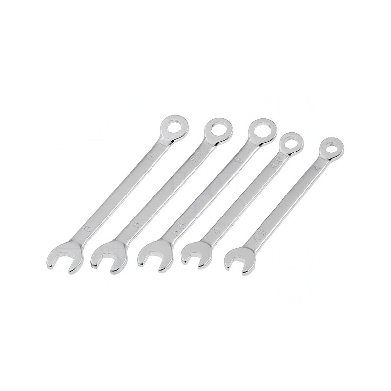 Set Chei Combinate 4-6mm Oțel 5 Buc. | Electronic-mag.ro | Componente Electronice