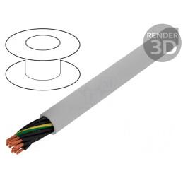 Cablu JZ-500 14G1,5mm2 neecranat gri 300V/500V Cu | Electronic-mag.ro | Componente Electronice