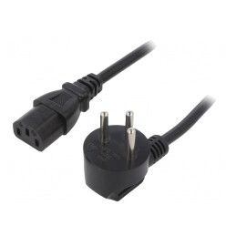 Cablu Alimentare 3x1mm2 IEC C13 Mamă 5m | Electronic-mag.ro | Componente Electronice