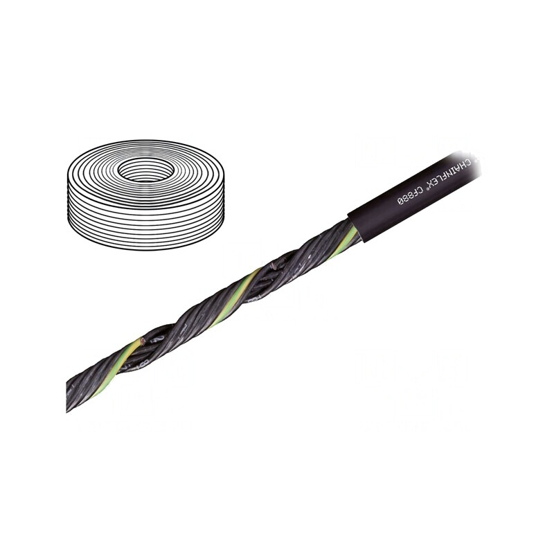 Cablu de Control Chainflex CF880 18G0,75mm2 PVC Negru | Electronic-mag.ro | Componente Electronice
