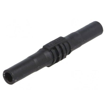 Soclu banană 4mm 15A negru nichelat izolat 63,5mm | Electronic-mag.ro | Componente Electronice
