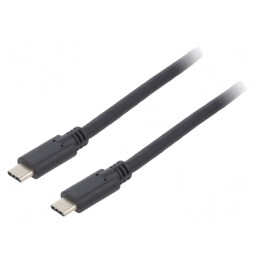Cablu USB 3.2 C-C 1.5m Negru 5Gbps | Electronic-mag.ro | Componente Electronice