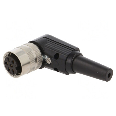 Conector M16 Mufă Mamă Lipire pe Cablu 6 PIN 5A 250V IP40 | Electronic-mag.ro | Componente Electronice