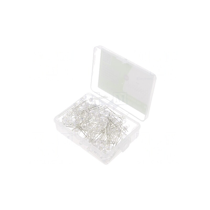 Set 100 LED-uri 5mm Alb Natural 20mA 3V | Electronic-mag.ro | Componente Electronice Set 100 LED-uri 5mm Alb Natural 20mA 3V | Electronic-mag.ro | Componente Electronice