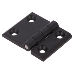 Balama neagră aluminiu-zinc 63mm x 50mm | Electronic-mag.ro | Componente Electronice