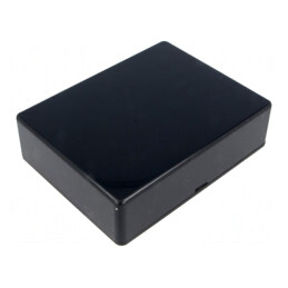 Carcasă universală 94x121x34mm ABS neagră | Electronic-mag.ro | Componente Electronice