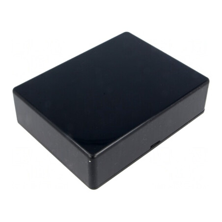 Carcasă universală 94x121x34mm ABS neagră | Electronic-mag.ro | Componente Electronice