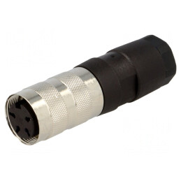 Conector M16 Mufă Mamă Lipire Cabluri 4 PIN 5A 300V Drept | Electronic-mag.ro | Componente Electronice