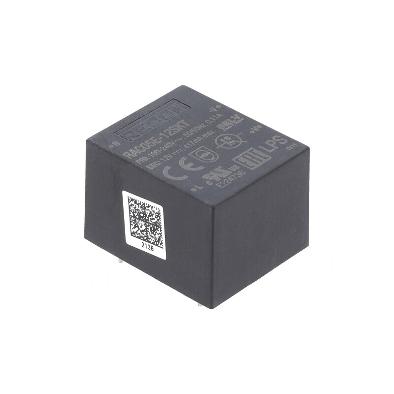 Convertor AC/DC 5W 12VDC | Electronic-mag.ro | Componente Electronice