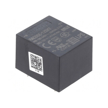 Convertor AC/DC 5W 12VDC | Electronic-mag.ro | Componente Electronice
