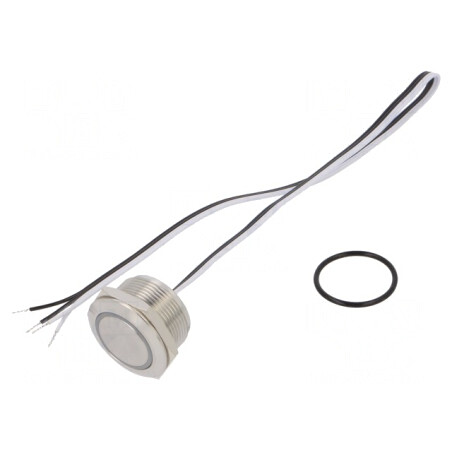 Comutator Anti-Vandalism IP65 Verde 24VDC | Electronic-mag.ro | Componente Electronice