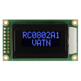 Afişaj LCD Alfanumeric 8x2 58x32x13,2mm LED