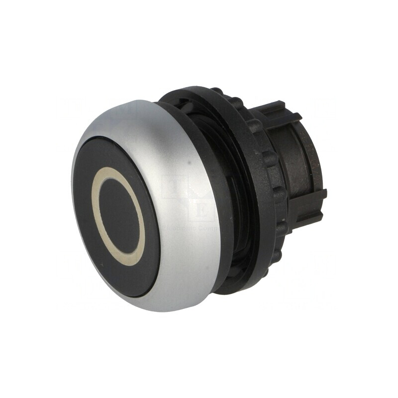 Comutator 22mm Negru cu Acționare prin Apăsare | Electronic-mag.ro | Componente Electronice