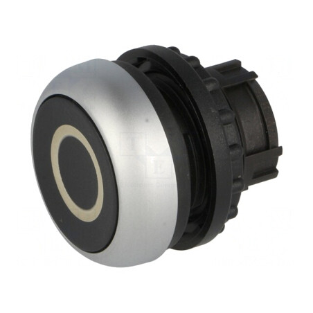 Comutator 22mm Negru cu Acționare prin Apăsare | Electronic-mag.ro | Componente Electronice