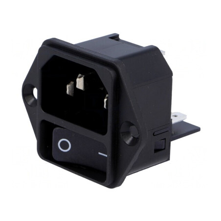 Conector Alimentare AC 15A 250VAC IEC 60320 | Electronic-mag.ro | Componente Electronice