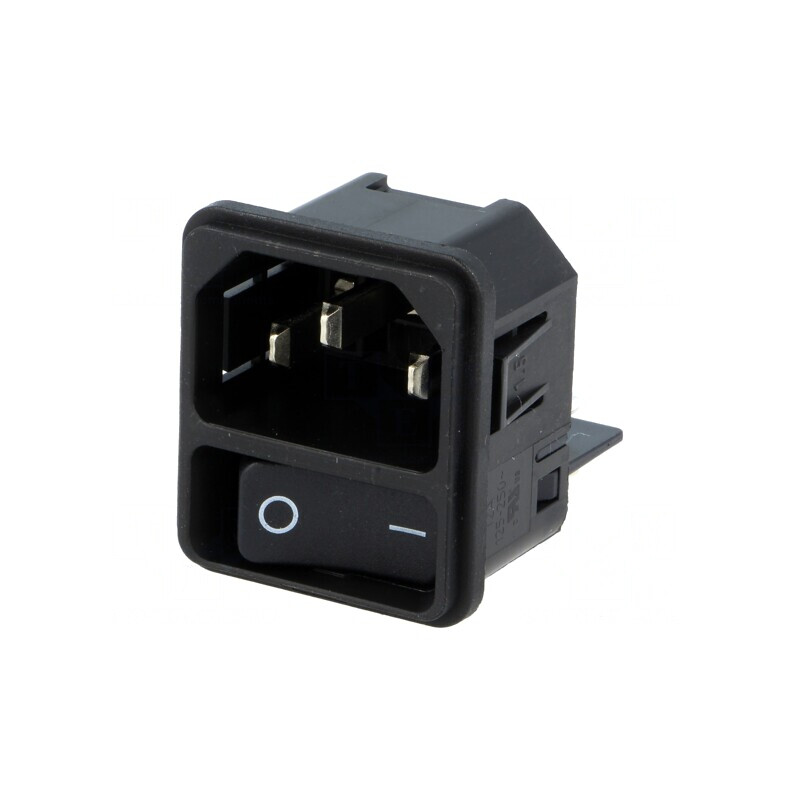 Conector Alimentare AC 15A 250VAC IEC 60320 DC11 | Electronic-mag.ro | Componente Electronice